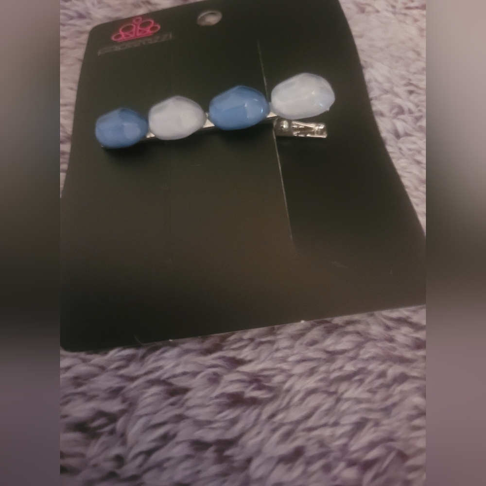 Blue gem Hair Clip